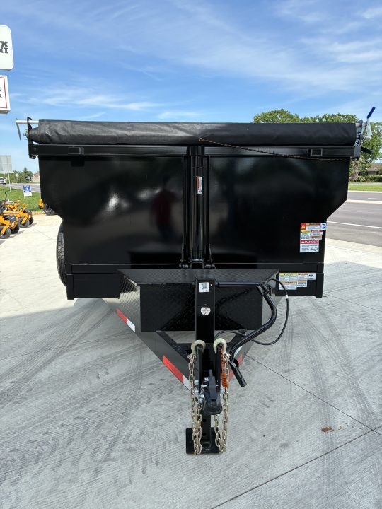 New 2026 Texas Pride Trailers 7x16 16k GVWR Dump Trailer 3' Foot Sides Tarp Spare Included