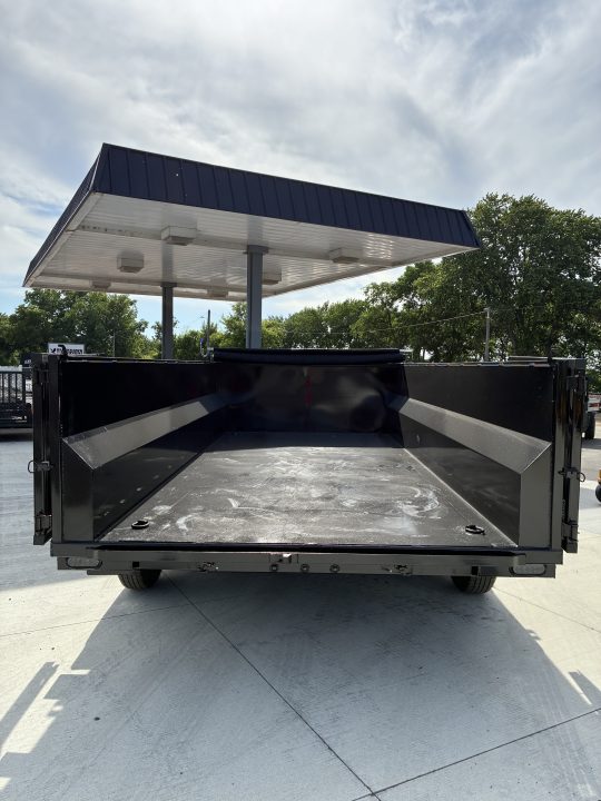 New 2026 Texas Pride Trailers 7x16 16k GVWR Dump Trailer 3' Foot Sides Tarp Spare Included