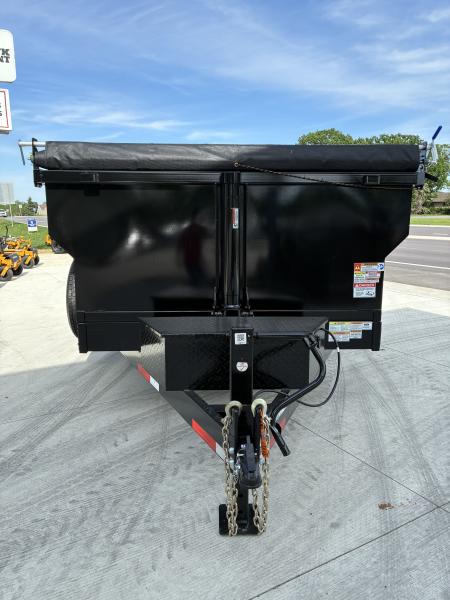 New 2026 Texas Pride Trailers 7x16 16k GVWR Dump Trailer 3' Foot Sides Tarp Spare Included