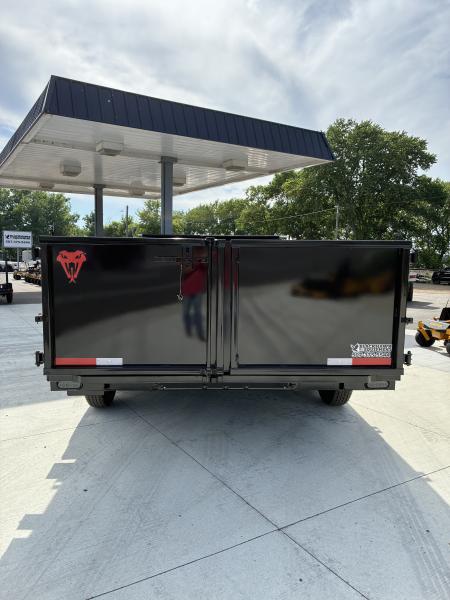 New 2026 Texas Pride Trailers 7x16 16k GVWR Dump Trailer 3' Foot Sides Tarp Spare Included