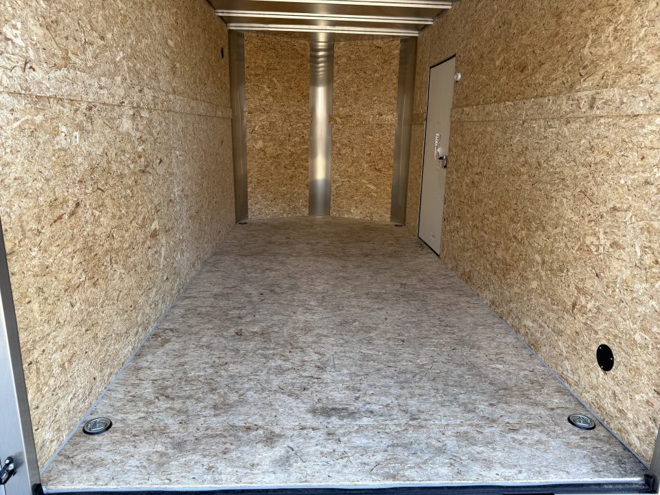 New 2027 Bighorn R&M TALL 7x14 + 2’V Nose Rear Ramp Enclosed Cargo Trailer