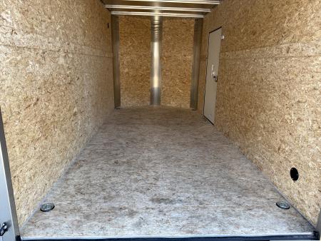 New 2027 Bighorn R&M TALL 7x14 + 2’V Nose Rear Ramp Enclosed Cargo Trailer