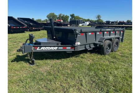 New 2026 Lamar 83x14 Tandem 14K Telescopic Dump w/ 2' Sides & 7 Gauge Floor
