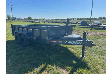 New 2026 Lamar 83x14 Tandem 14K Telescopic Dump w/ 2' Sides & 7 Gauge Floor