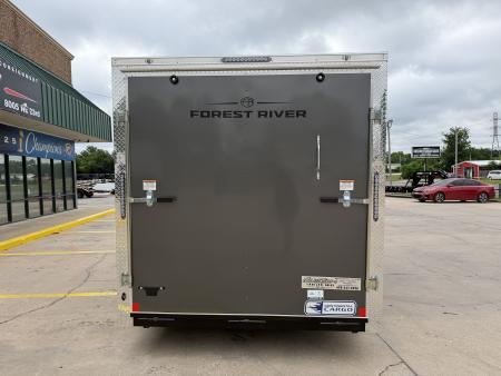 New #056538 2027 FOREST RIVER TA2 7 X 14 TANDEM AXLE 7K ENCLOSED W/ REAR RAMP DOOR