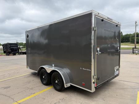 New #056538 2027 FOREST RIVER TA2 7 X 14 TANDEM AXLE 7K ENCLOSED W/ REAR RAMP DOOR