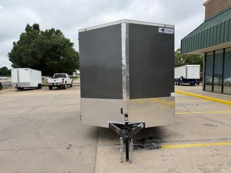 New #056538 2027 FOREST RIVER TA2 7 X 14 TANDEM AXLE 7K ENCLOSED W/ REAR RAMP DOOR