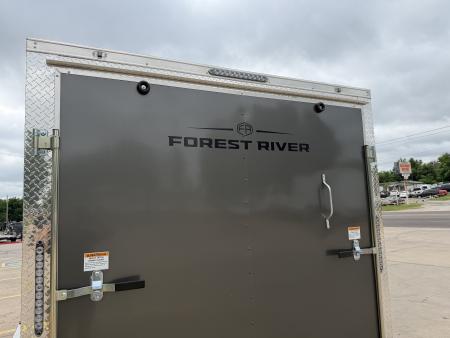 New #056538 2027 FOREST RIVER TA2 7 X 14 TANDEM AXLE 7K ENCLOSED W/ REAR RAMP DOOR