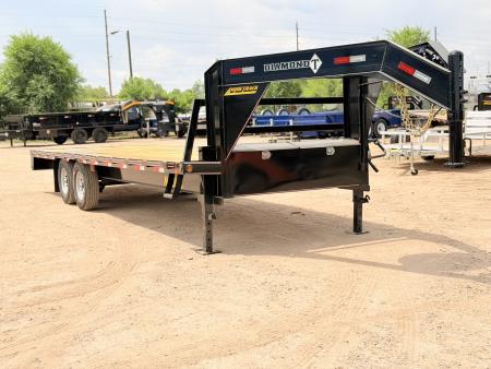 New 2026 Diamond T 8.5-24 Single Wheel Gooseneck Deckover Equipment Hauler W/ 14 PLY Tire Upgrade 15K GVWR