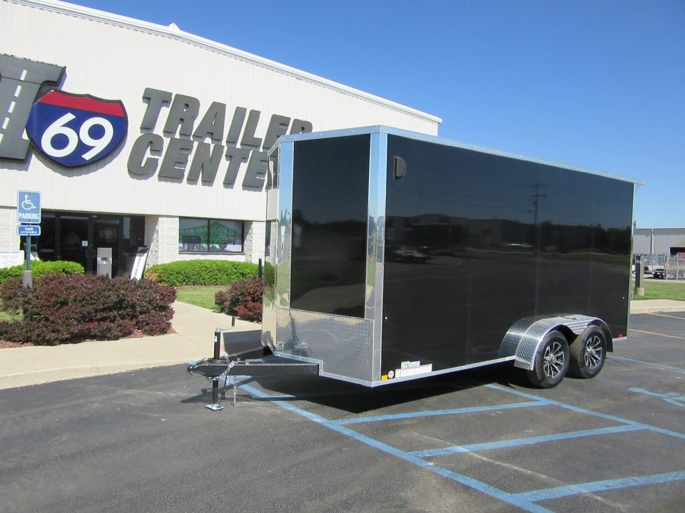 New 2026 Impact Trailers 7 x 16 KI-DX8416-070 Cargo / Enclosed Trailer 7K / Rear Flare / D-Rings