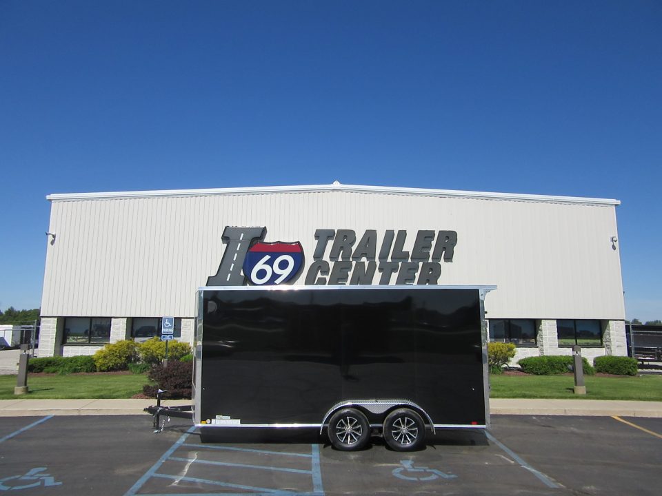 New 2026 Impact Trailers 7 x 16 KI-DX8416-070 Cargo / Enclosed Trailer 7K / Rear Flare / D-Rings