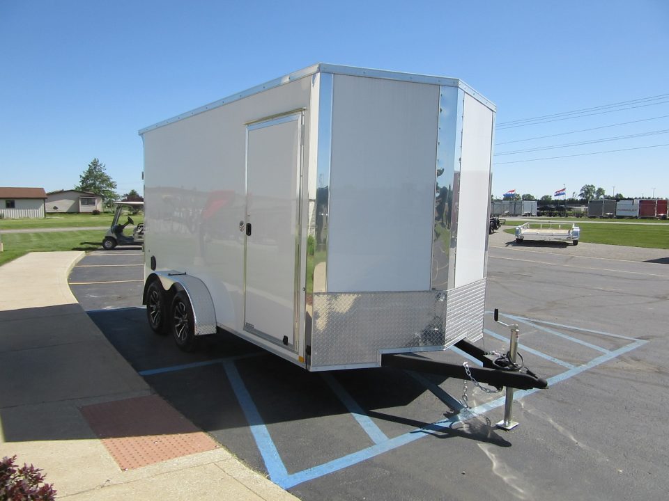 New 2026 Impact Trailers 7 x 14 KI-DX8414-070 Cargo / Enclosed Trailer 7K / Rear Flare / D-Rings