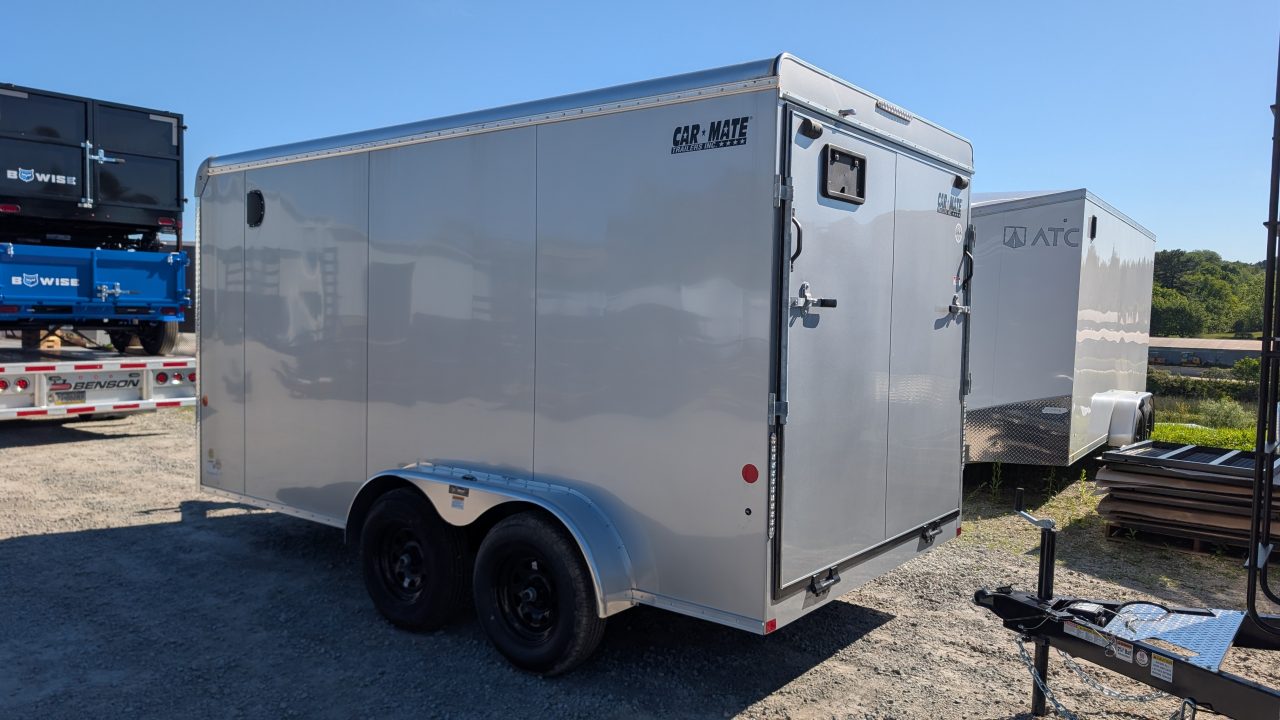 New 2026 Car Mate 7x14 HD Custom Cargo Trailer w/ Ramp Door (6" Add'l Hgt)