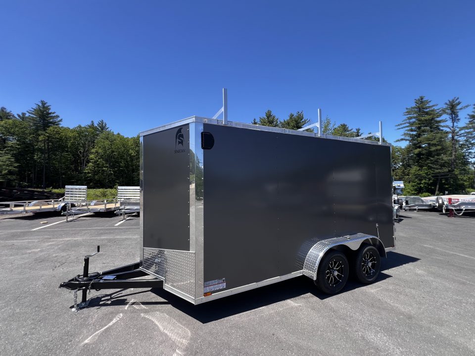 New 2026 Spartan 7X14 +2ft V-nose /7' interior height / .080 Polycore/ Contractor Package / Walkable-Roof- 7000GVW