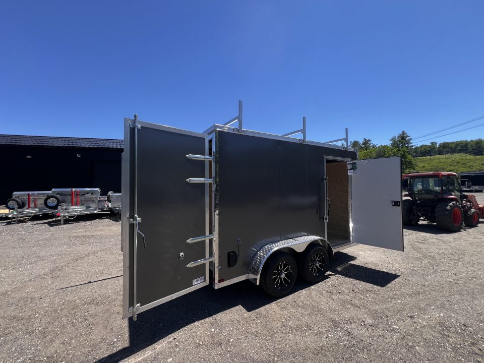 New 2026 Spartan 7X12 Flat Front w/ Cast Corners / 7' interior height / .080 Polycore/ Contractor Package / Walkable-Roof- 7000GVW