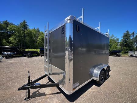 New 2026 Spartan 7X12 Flat Front w/ Cast Corners / 7' interior height / .080 Polycore/ Contractor Package / Walkable-Roof- 7000GVW
