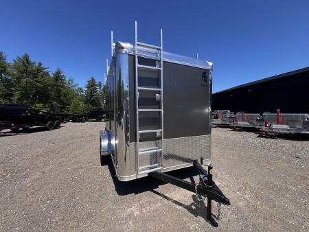 New 2026 Spartan 7X12 Flat Front w/ Cast Corners / 7' interior height / .080 Polycore/ Contractor Package / Walkable-Roof- 7000GVW