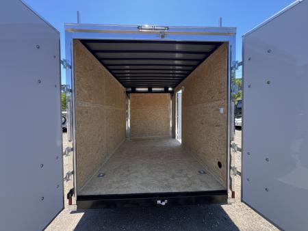 New 2026 Spartan 7X12 Flat Front w/ Cast Corners / 7' interior height / .080 Polycore/ Contractor Package / Walkable-Roof- 7000GVW