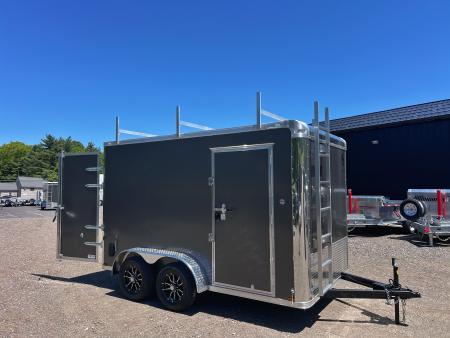 New 2026 Spartan 7X12 Flat Front w/ Cast Corners / 7' interior height / .080 Polycore/ Contractor Package / Walkable-Roof- 7000GVW