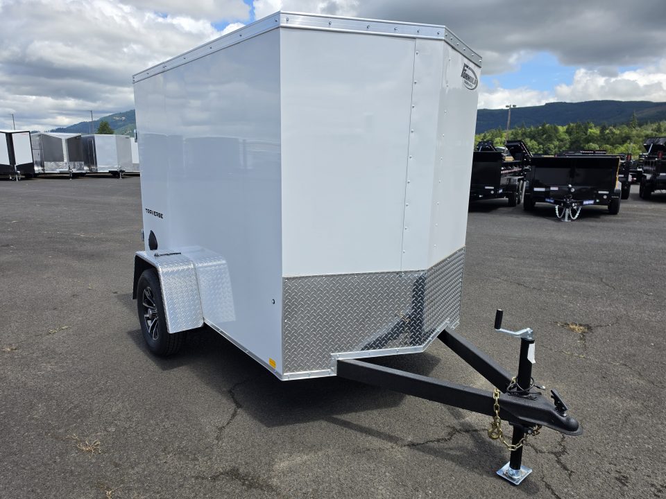 New 2026 Formula 5x8 Enclosed Trailer w/ Aluminum Rims 3K GVWR
