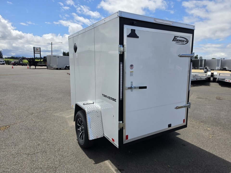 New 2026 Formula 5x8 Enclosed Trailer w/ Aluminum Rims 3K GVWR