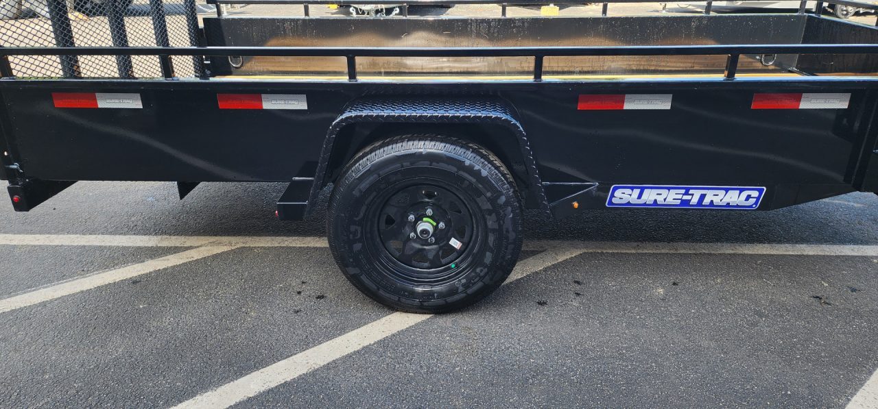 New 6 x 12 Sure-Trac 14" Steel High Side Landscape Trailer 3k