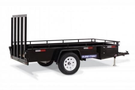 New 6 x 12 Sure-Trac 14" Steel High Side Landscape Trailer 3k