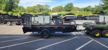New 6 x 12 Sure-Trac 14" Steel High Side Landscape Trailer 3k