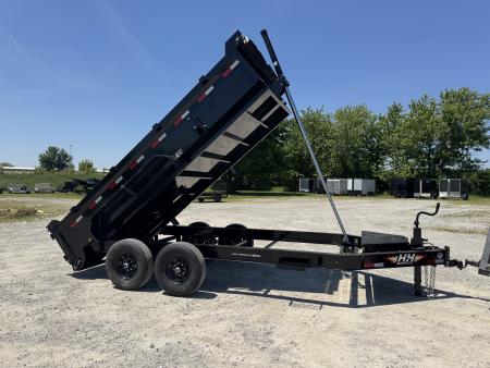 New 2026 H&H Trailers 83X14 Dump Trailer 14K GVWR Telescopic Lift