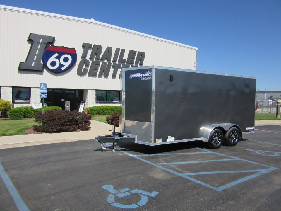 New 2026 Sure-Trac 7 x 16 STW8416TA Cargo / Enclosed Trailer 7K