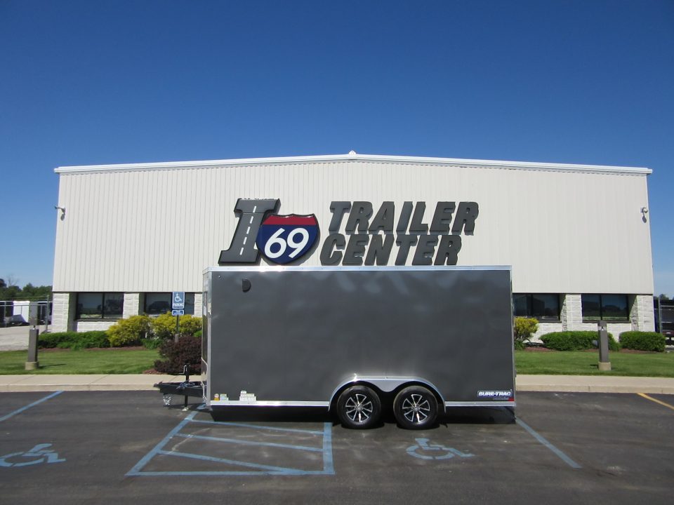 New 2026 Sure-Trac 7 x 16 STW8416TA Cargo / Enclosed Trailer 7K