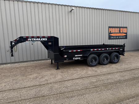 New 2027 PJ Trailers 16' DL Triple Axle Gooseneck Dump Trailer