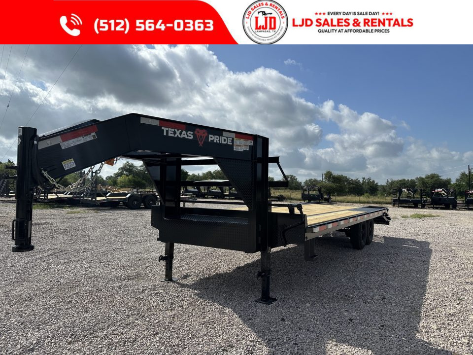 New 2026 Texas Pride 102" X 25' Deckover Trailer 14K GVWR