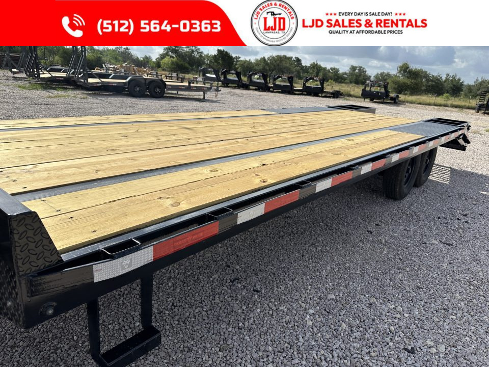 New 2026 Texas Pride 102" X 25' Deckover Trailer 14K GVWR