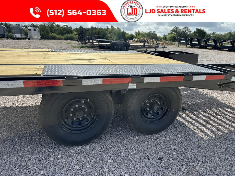 New 2026 Texas Pride 102" X 25' Deckover Trailer 14K GVWR
