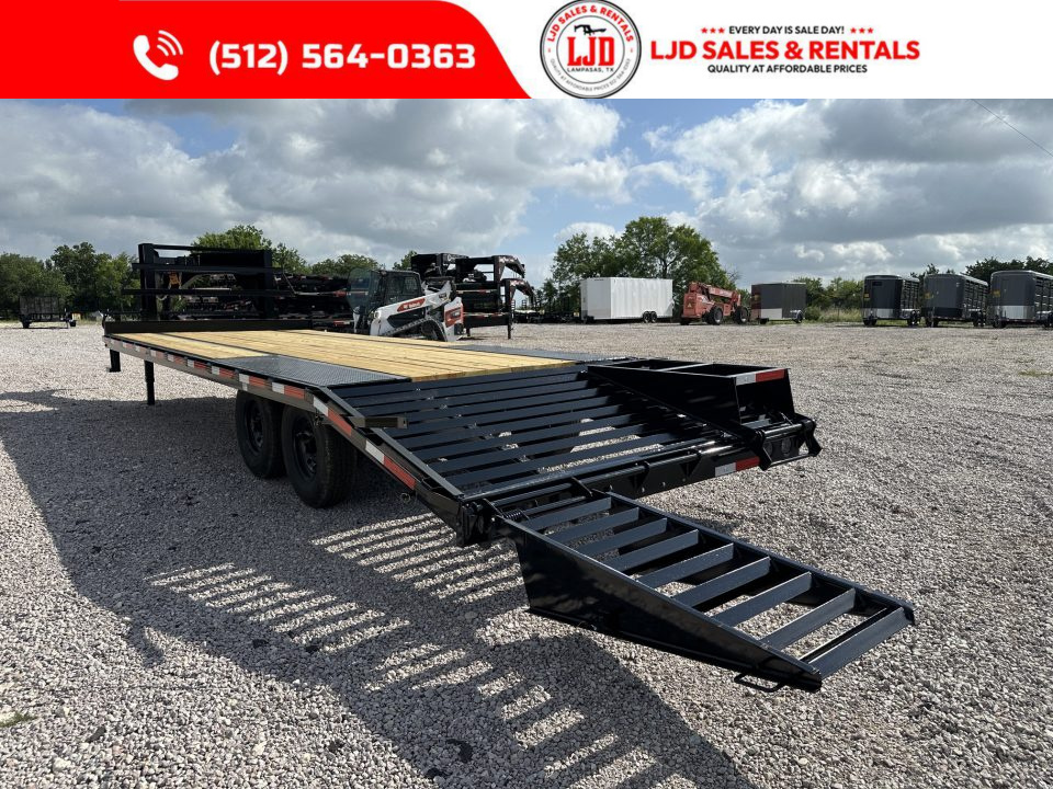 New 2026 Texas Pride 102" X 25' Deckover Trailer 14K GVWR