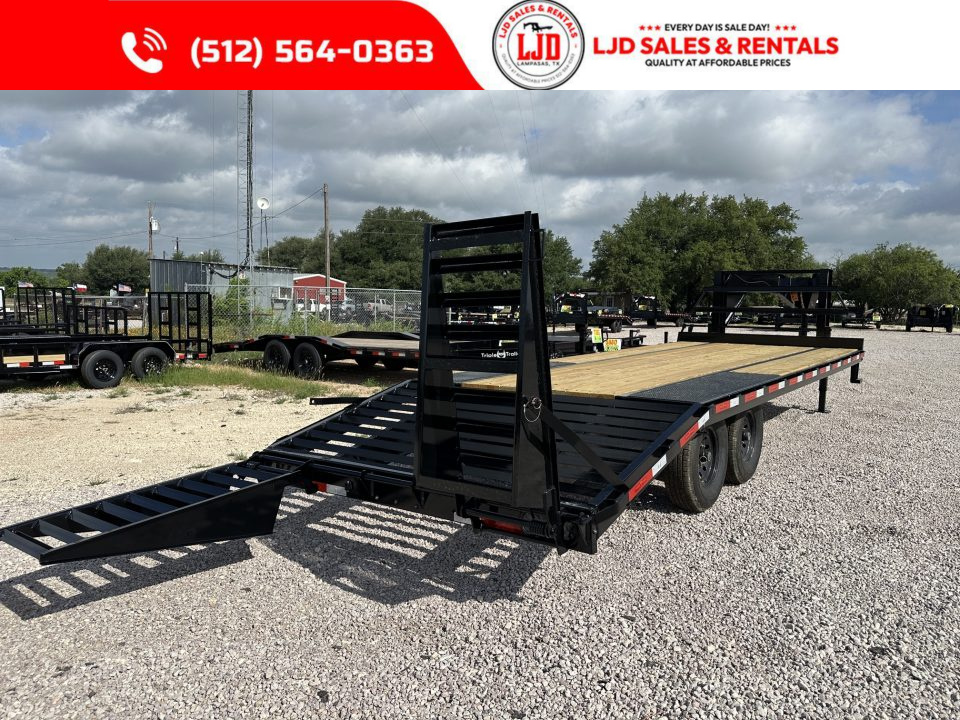 New 2026 Texas Pride 102" X 25' Deckover Trailer 14K GVWR