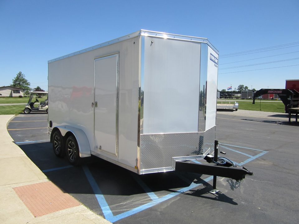 New 2026 Sure-Trac 7 x 14 STW8414TA Cargo / Enclosed Trailer 7K / Rear Double Door