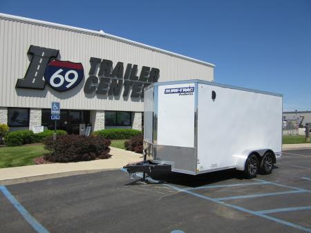New 2026 Sure-Trac 7 x 14 STW8414TA Cargo / Enclosed Trailer 7K / Rear Double Door