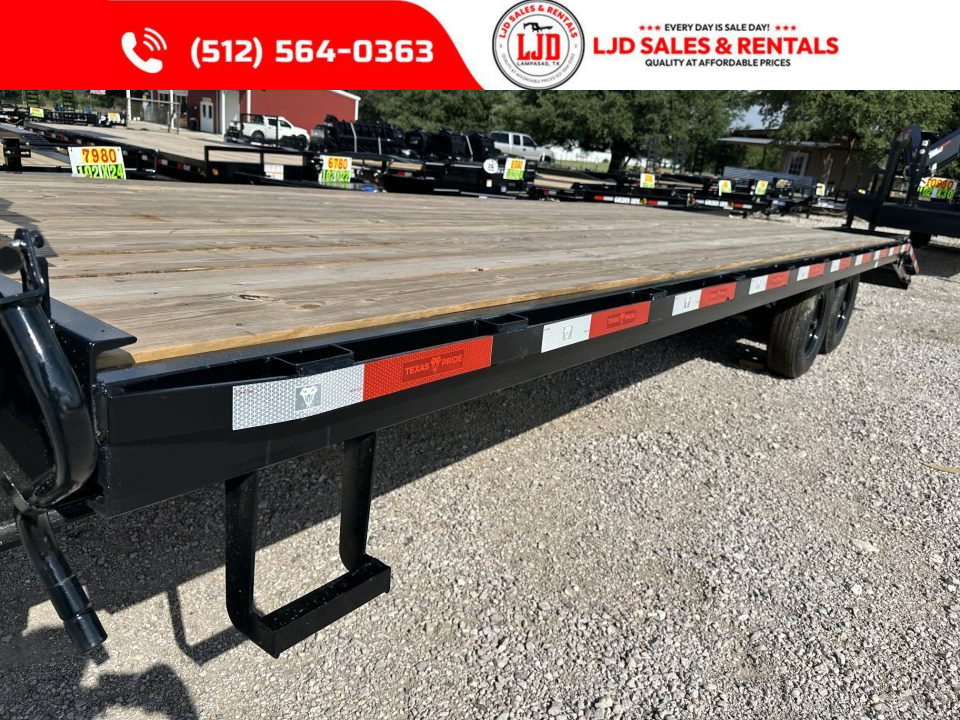 New 2026 Texas Pride 102" X 25' Deckover Trailer 16K GVWR
