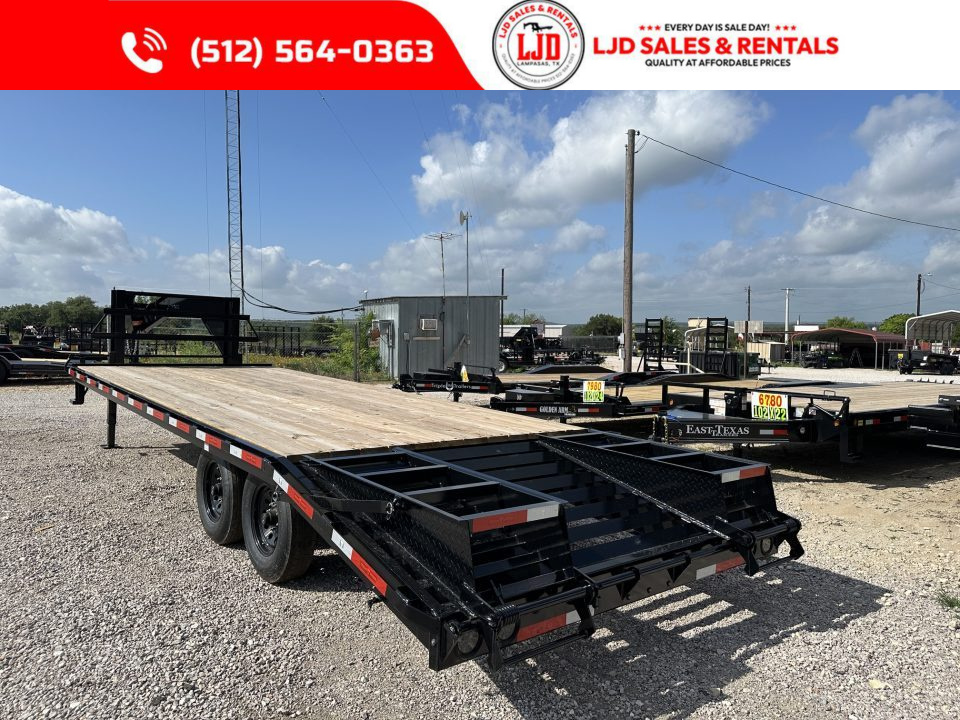 New 2026 Texas Pride 102" X 25' Deckover Trailer 16K GVWR