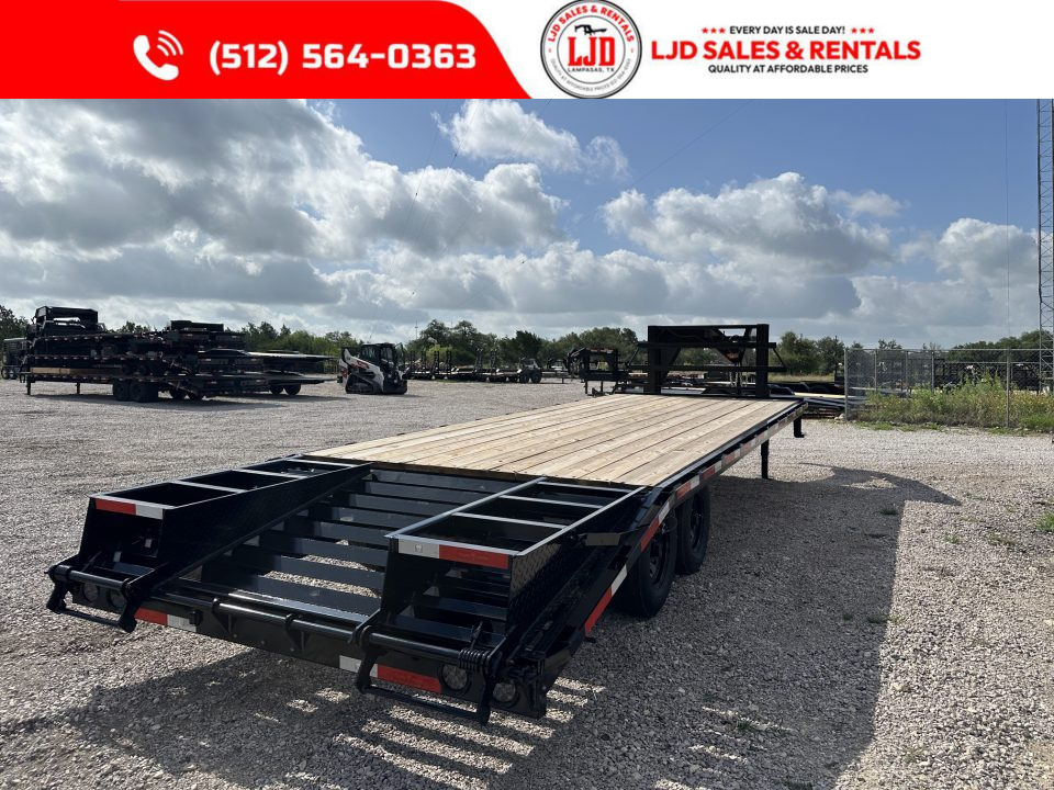 New 2026 Texas Pride 102" X 25' Deckover Trailer 16K GVWR