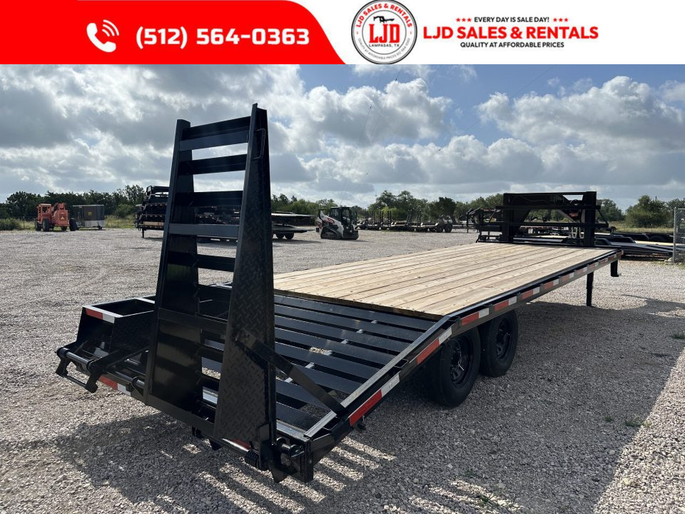 New 2026 Texas Pride 102" X 25' Deckover Trailer 16K GVWR