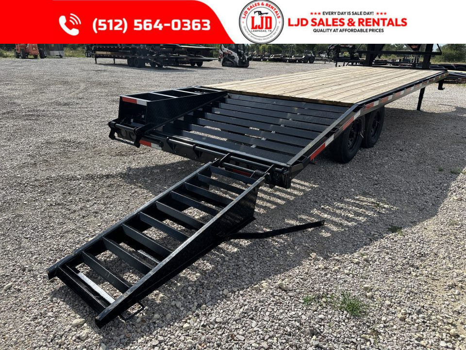 New 2026 Texas Pride 102" X 25' Deckover Trailer 16K GVWR