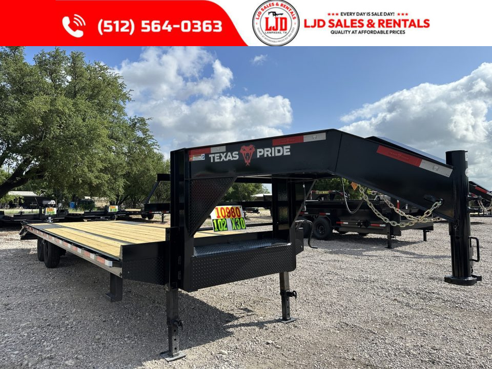 New 2026 Texas Pride 102  X 30' Deckover Trailer - 16K GVWR