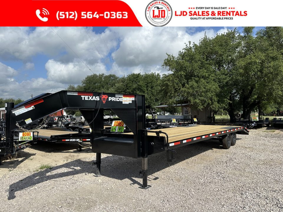 New 2026 Texas Pride - 102" X 30' Gooseneck Deckover Trailer - 16K GVWR