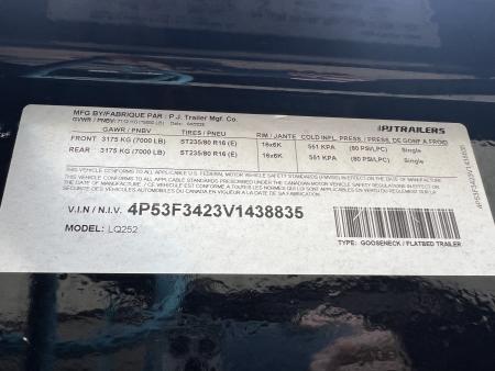 New 2027 PJ Trailers 25' Quest LQ Gooseneck Flatbed Trailer