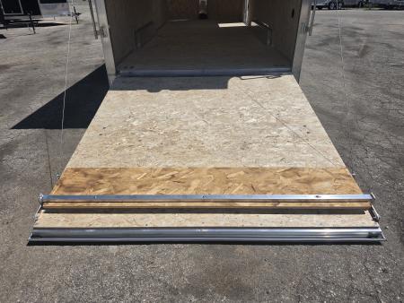 New 7.5 X 20 CARGO ENCLOSED ALL ALUMINUM REAR RAMP DOOR 2027 LIGHTNING TANDEM AXLE