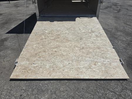 New 7.5 X 20 CARGO ENCLOSED ALL ALUMINUM REAR RAMP DOOR 2027 LIGHTNING TANDEM AXLE