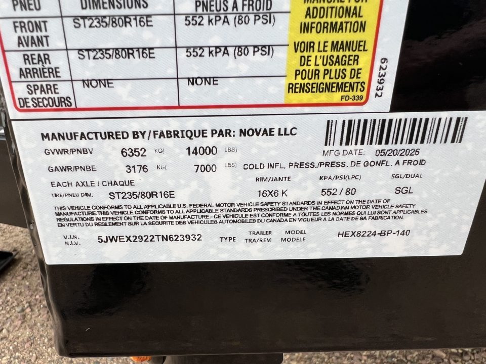 New 2026 H&H Trailers 24' Speed Loader Tilt Trailer